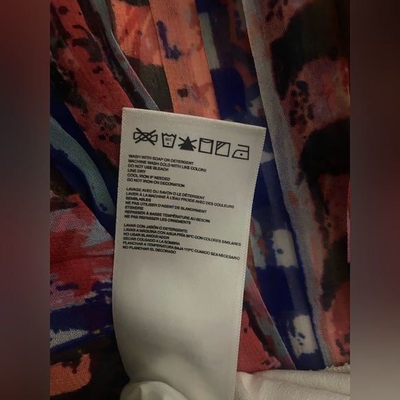 ROXY cami pleated multicolored M - Picture 5 of 5